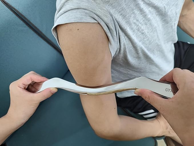 4 in 1 Stainless Steel Muscle Scraper Tools Set, Gua Sha Massage Scraper - Image 6