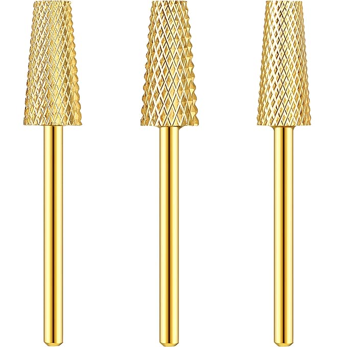 3 Pieces Tapered Barrel Carbide Nail Drill Bit, 3 Sizes Carbide Nail Drill Bit by Honoson