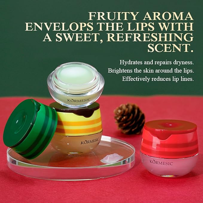 3PCS Bee Lip Balm Honey Pot, Moisturizing Avocado Propolis lip Mask, Hydrating - Image 4