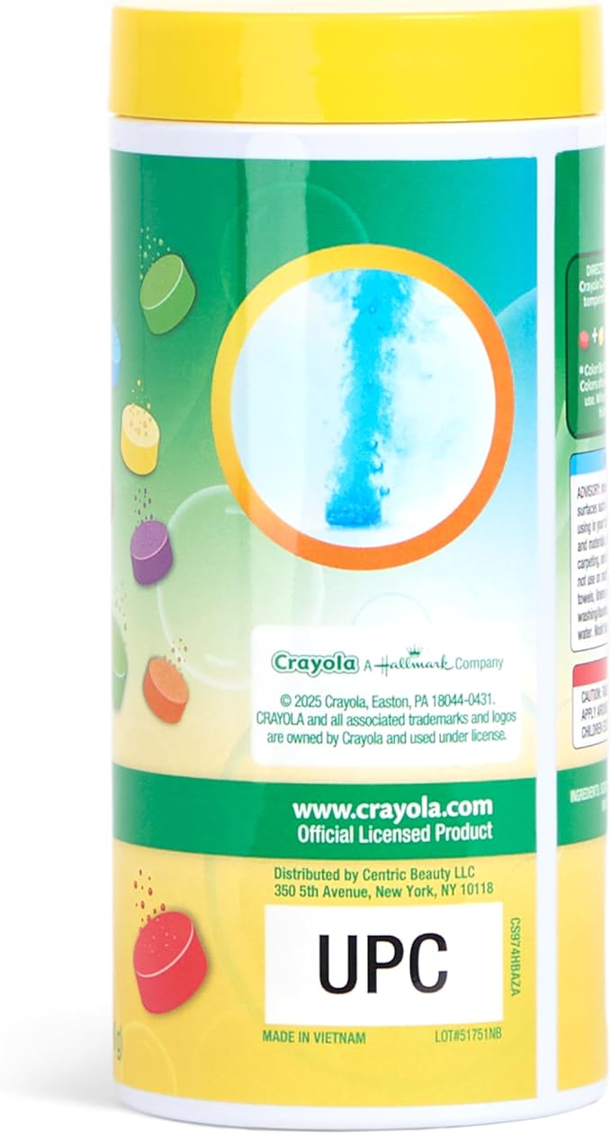 Crayola Bath Dropz Color Changing Tablets, 200 Piece Fizzies Bath Bombs in - Image 2