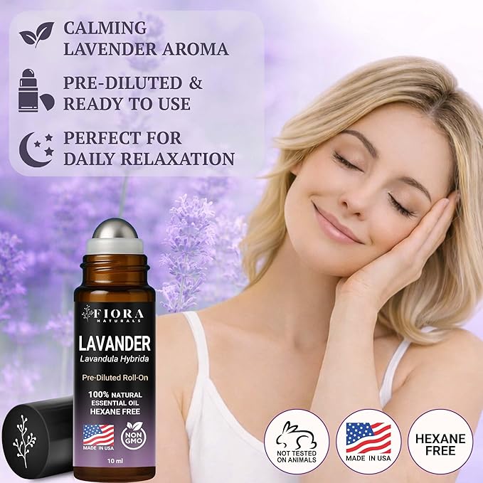 Lavender Essential Oil Roll On – Pre-diluted Calming Lavender Oil - Image 7