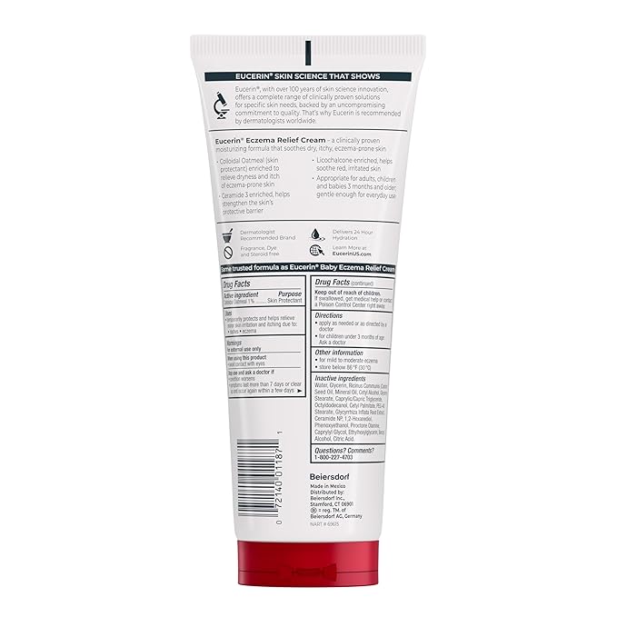 Eucerin Eczema Relief Cream, Full Body Lotion, Moisturizing Eczema Cream - Image 11