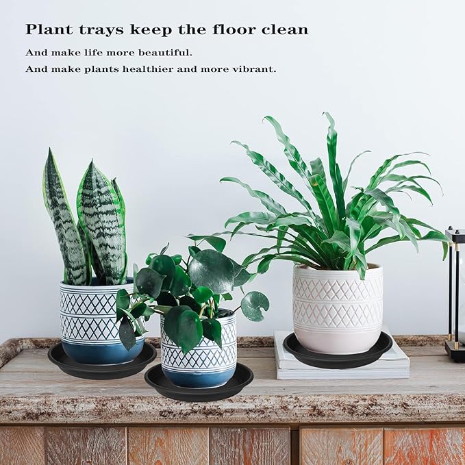 2 Pack of 22 inch Extra Large Plant Saucer, Extra-Deep 3.4" Plant Tray - Image 6