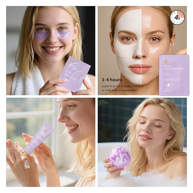 33 pcs Mother's Day Gift for Mom, Lavender Bath & Body Basket Gift Set for Women - Image 4