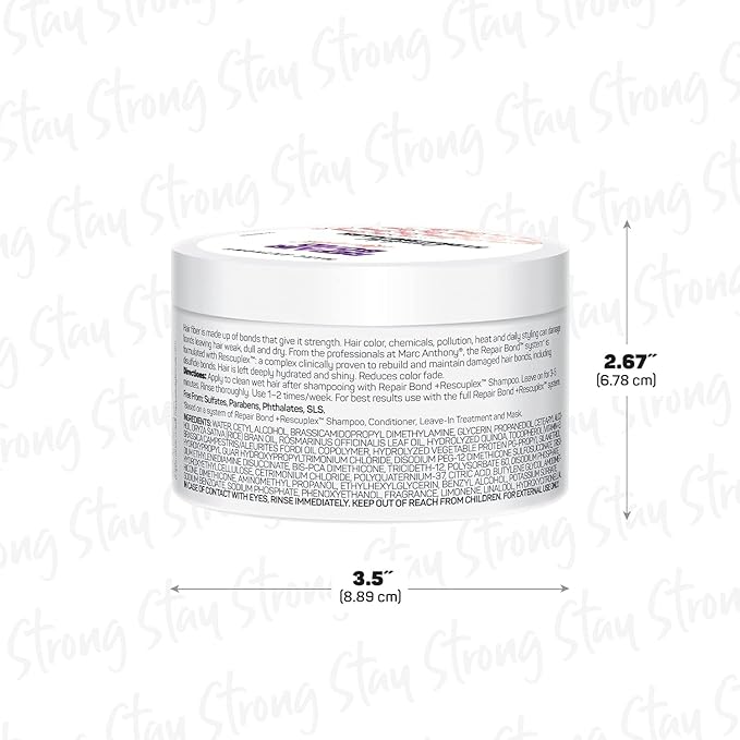 Marc Anthony Repairing Hair Mask, Repair Bond +Rescuplex - Image 2