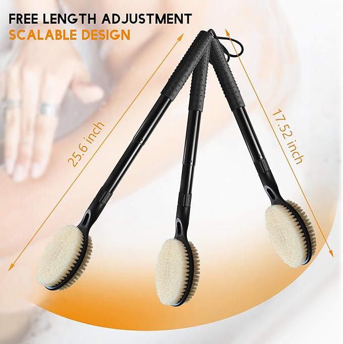 Gobiteli Back Scrubber with Soft and Stiff Bristles - Image 5