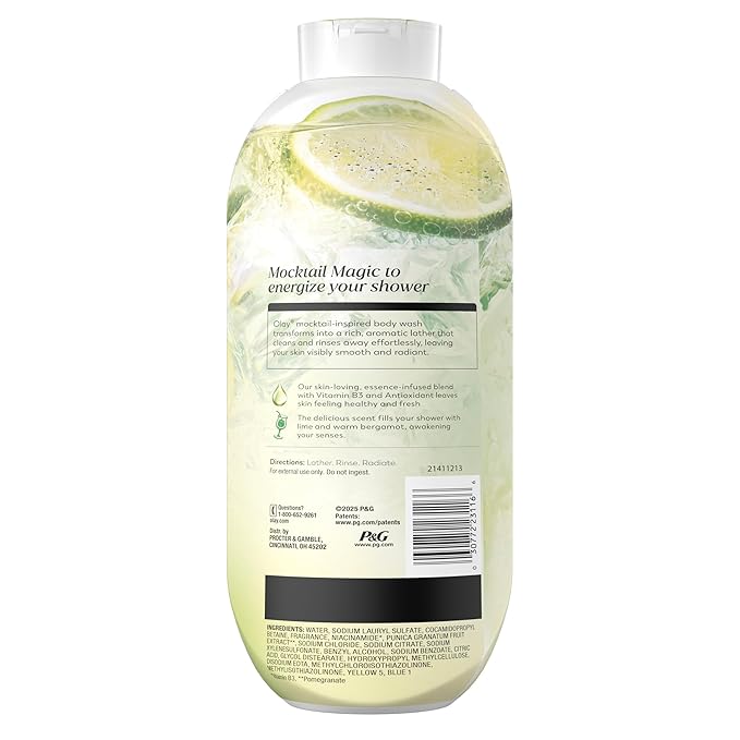 Olay Body Wash for Women, 24/7 Skin-Loving Freshness, Miami Mocktails, Plant - Image 12