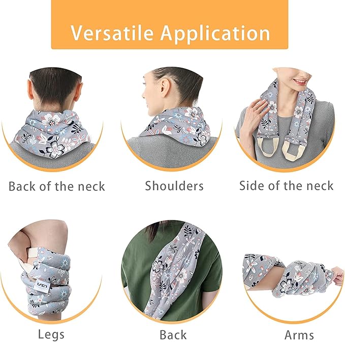 UNCN Long Wide Heating Pad for Neck and Shoulders Back 33x5.9in Microwavable - Image 7