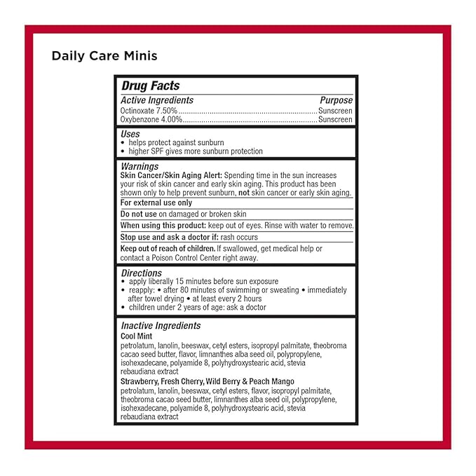 Carmex Daily Care and Daily Care Minis Moisturizing Lip Balm Pack, SPF 15 - Image 8