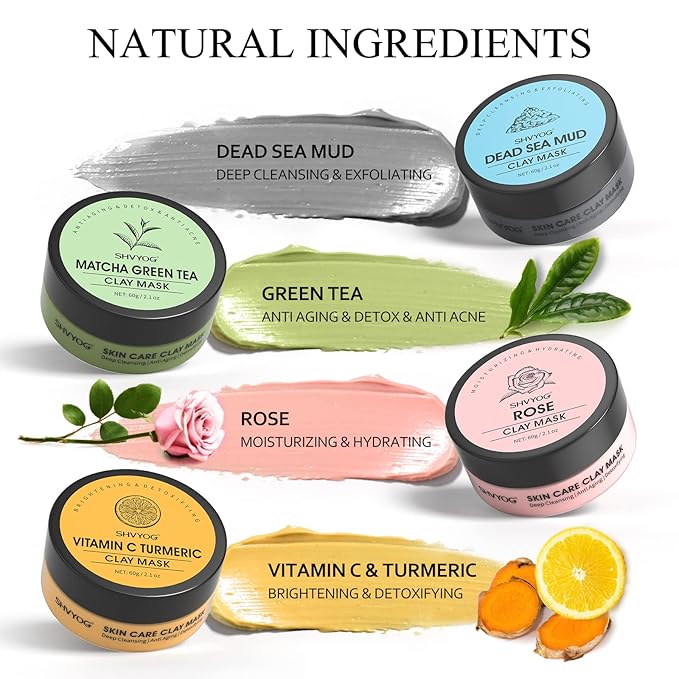 SHVYOG 4Pcs Face Mask Set - Image 2
