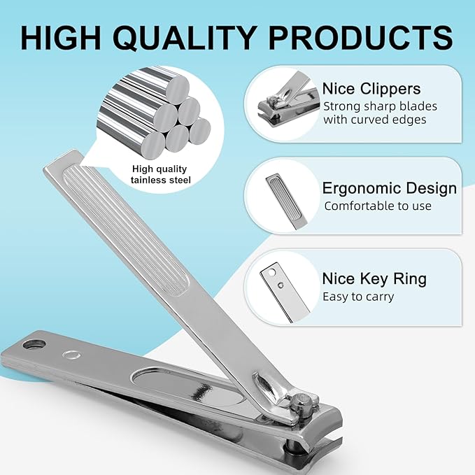 Premium Stainless Steel Nail Clippers Set - Image 4