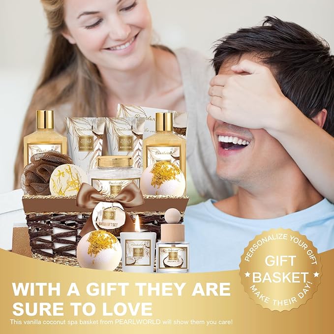Valentine's Day Gifts Basket for Women, Bubble Bath, Diffuser Oil, Scented - Image 6