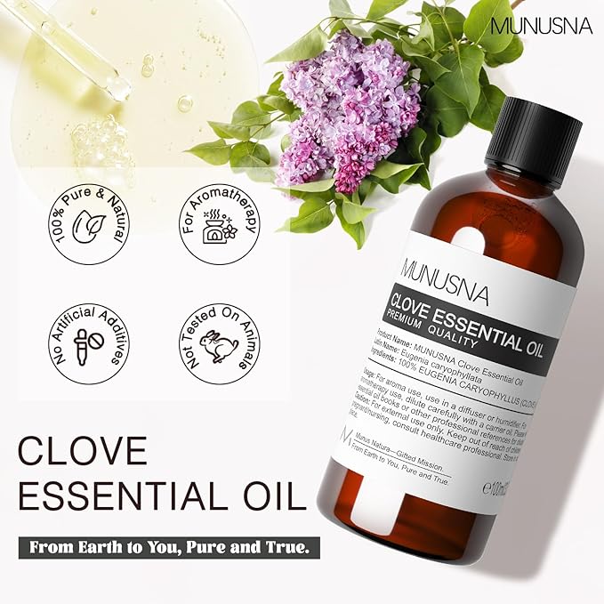 Clove Essential Oil, 100% Pure Natural Clove Oil - Image 2