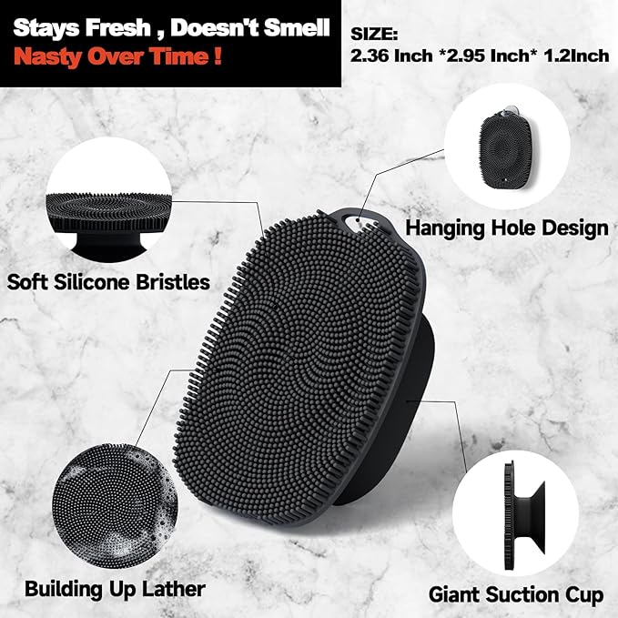 2 PCS Face Scrubber, Soft Silicone Face Exfoliator - Image 5