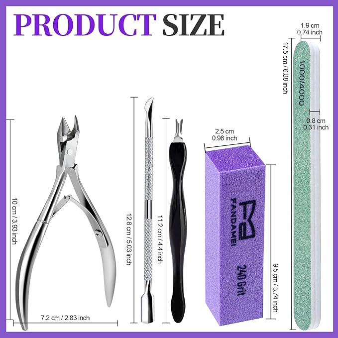 FANDAMEI Nail Buffer and Shine Kit, Nail Care Kit, Nail Buffer Kit, Nail Buffers - Image 8