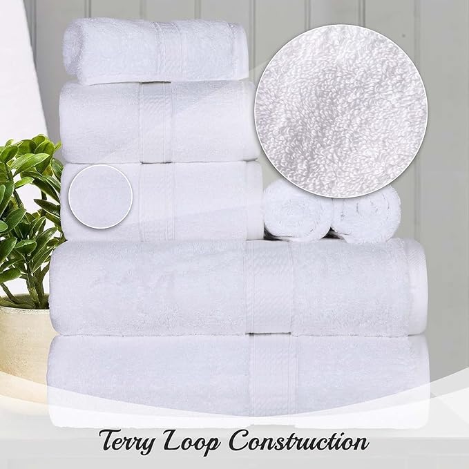 SUPERIOR Egyptian Cotton Pile Bath Sheet Set of 2, Ultra Soft Luxury Towels - Image 7