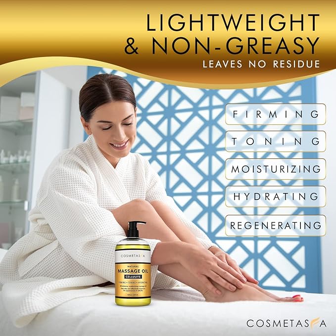 Cellulite Massage Oil with Massager Mitt - Image 3