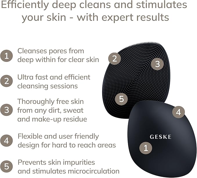 GESKE SmartAppGuided™ Facial Brush | 4 in 1 | Professional Facial Cleansing - Image 2