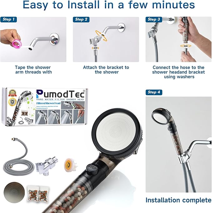 Filtered Shower Head with Handheld - Image 7