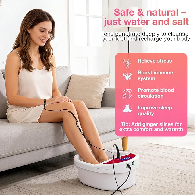 veicomtech Ionic Foot Bath Detox Machine, Foot Detox Machine, Ionic Foot Spa Kit - Image 2