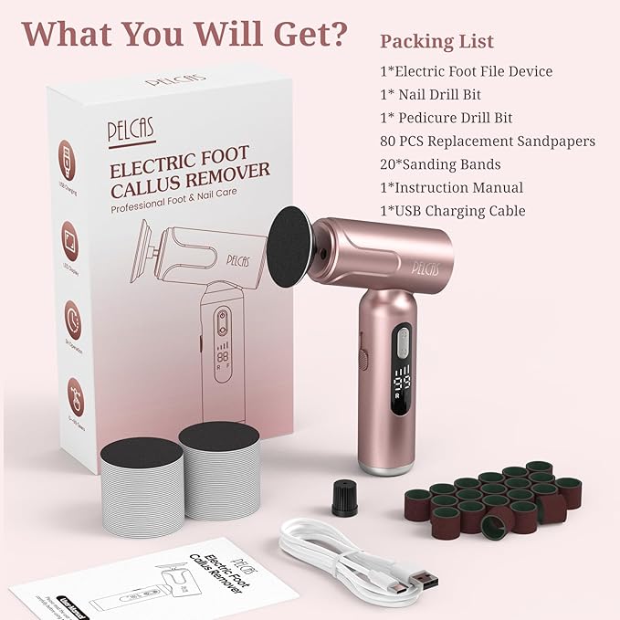 PELCAS Electric Foot Callus Remover - Image 8