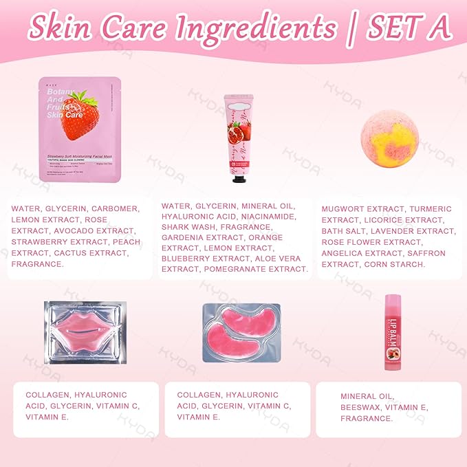 KYDA 66PCS SPA Party Supplies for Women, Include Face Masks, Hand Cream - Image 7