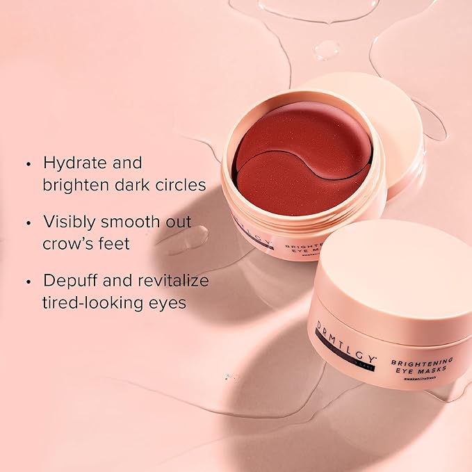 DRMTLGY Brightening Eye Masks – Biodegradable Hydrogel Under Eye Patches - Image 5