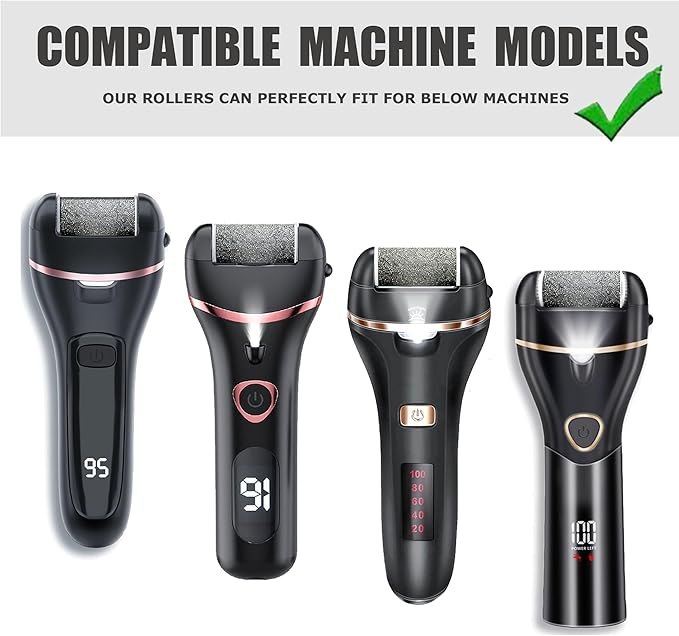 12 Pack Electric Pedicure Device Replacement Roller Heads - Image 2
