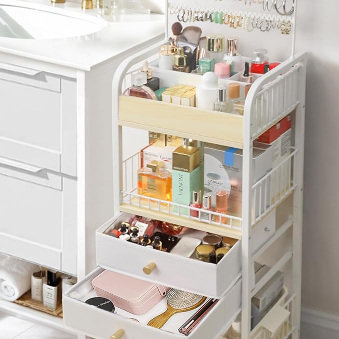 YGJT Makeup Organizer, Floor Skincare Cosmetics Organizer - Image 7