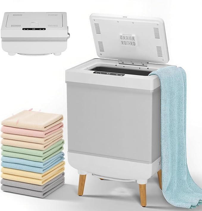 Towel Warmers for Bathrooms, 35 Liter Portable Collapsible Electric Towel Heater by Homfan