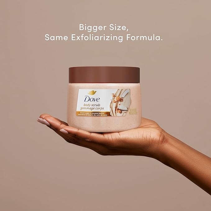 Dove Brown Sugar and Coconut Butter Body Scrub Exfoliates and Deeply Nourishes - Image 3