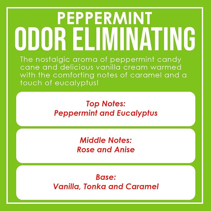 Peppermint Odor Eliminating Highly Fragranced Candle - Image 4