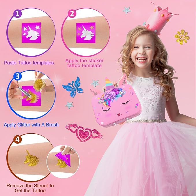 Kids Nail Polish Set for Girls, Nail Art Kit - Image 3