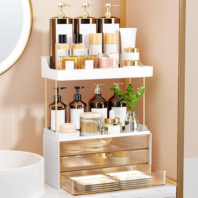 StorBin 2 Sets 6 Drawers Makeup Organizer – 5 Tier Bathroom Organizers and - Image 8