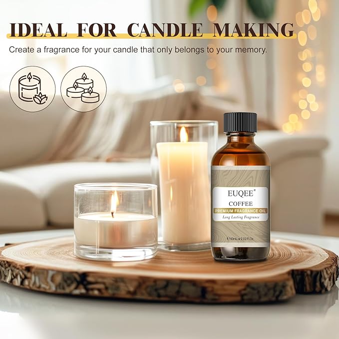 EUQEE 60ML Coffee Fragrance Oil 2.02 Fl oz Premium Fragrance Essential Oils - Image 4