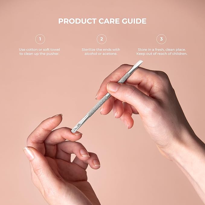 NGHIA Pusher - S-505 | Double–Ended Cuticle Pusher | Precision Nail Care Tool| - Image 6