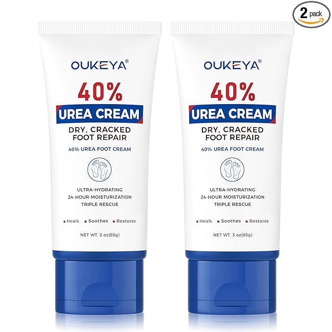 OUKEYA Urea Cream 40 Percent Tube 3 Oz, Foot & Hand Cream by OUKEYA