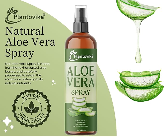Aloe Vera Facial & Body Mist, 8 Fl Oz, Hydrating Face, hair and Skin Spray. - Image 2