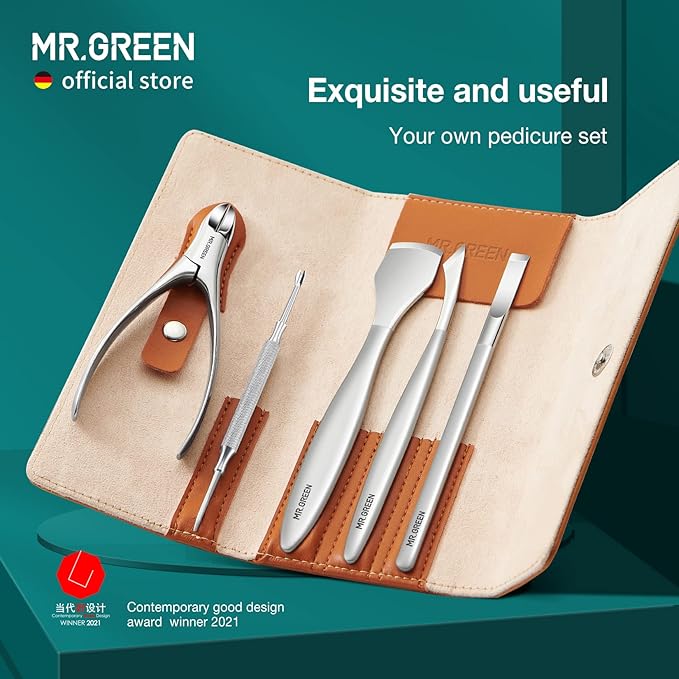 MR.GREEN Pedicure Knife Set Professional Ingrown Toenail Clippers Foot Care - Image 2