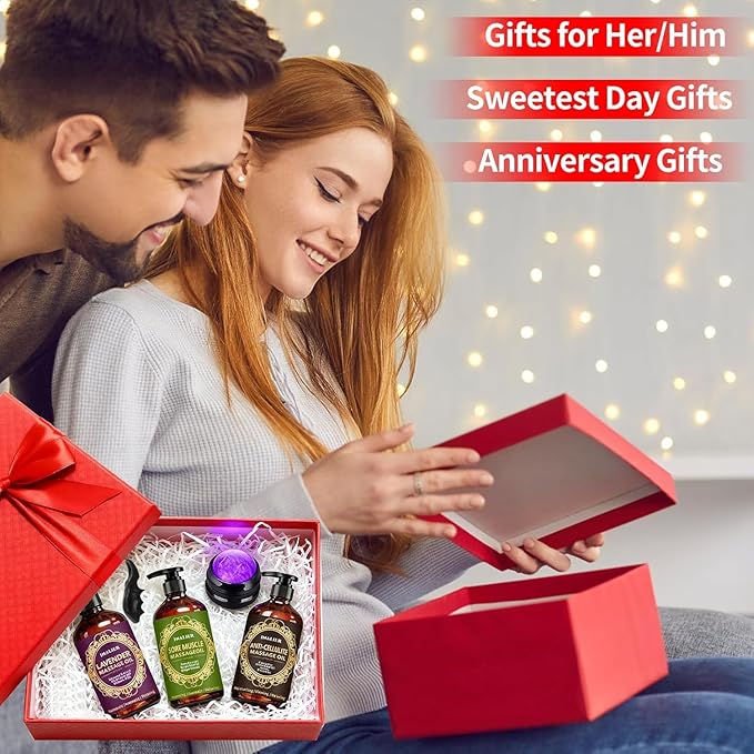 Mothers Day Gifts for Wife, Massage Oil for Massage Therapy, 3 Pack Cellulite - Image 2