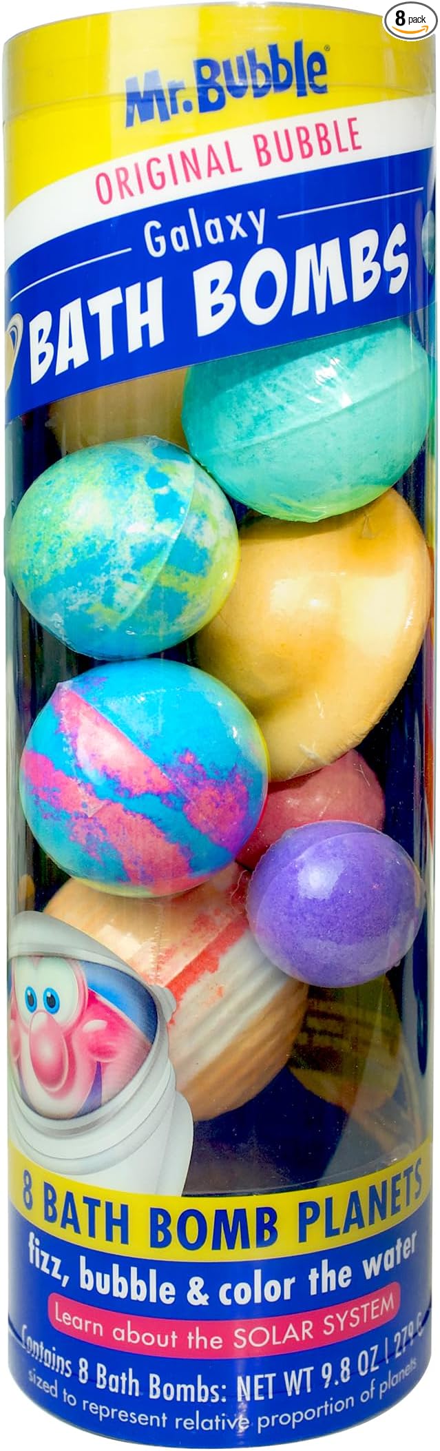 Mr. Bubble Galaxy Bath Bombs, Signature Bubble Gum Scent by MrBubble