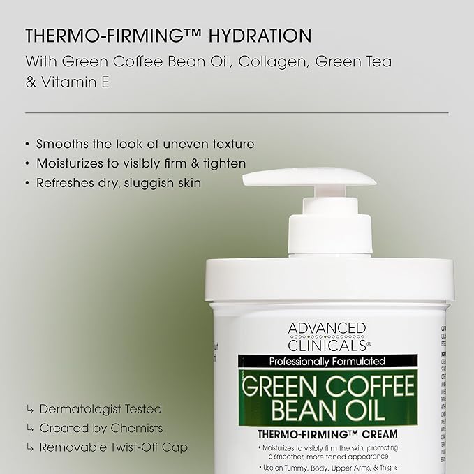 Advanced Clinicals Retinol Body Cream + Green Coffee Bean Oil Thermo - Image 6