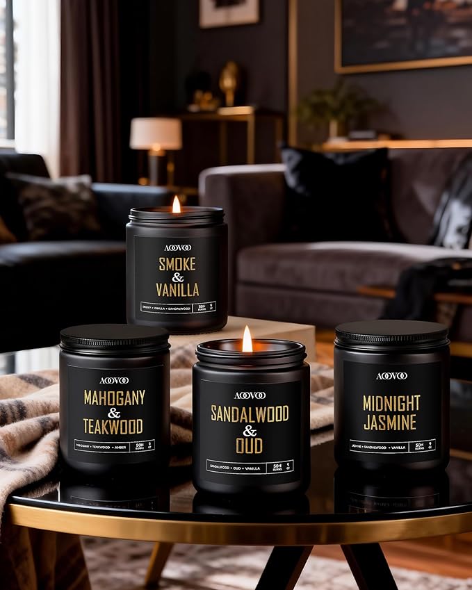 AOOVOO Scented Candles for Men - Image 2