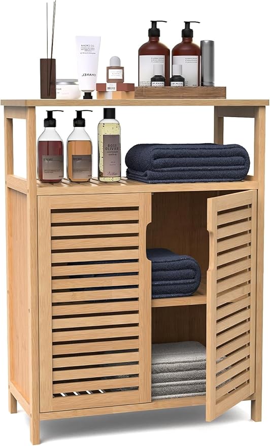 Bamboo Bathroom Storage Cabinet by FoverOne