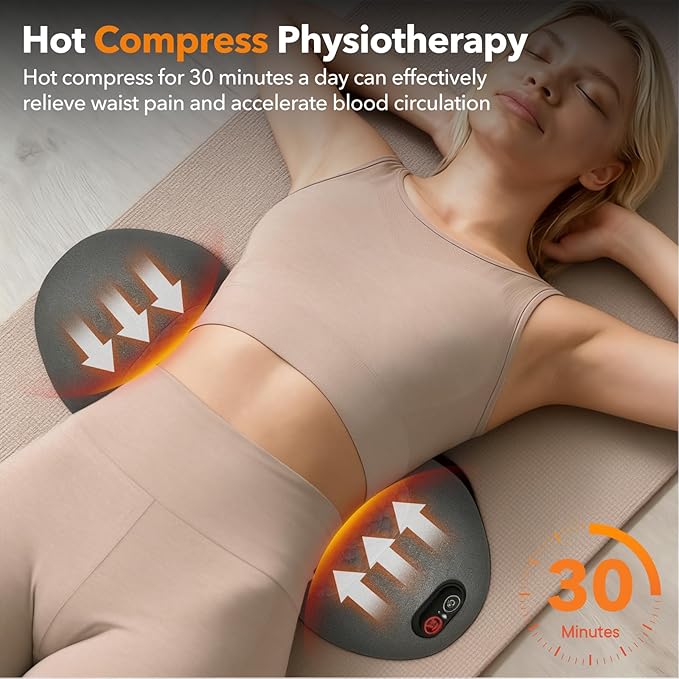 Mothers Day Gifts for Mom Electric Lumbar Massager Support Pillow 3 in 1 - Image 4