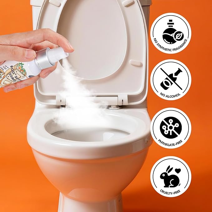 Clean-n-Fresh Toilet Spray, Variety 3 Pack -Lavender, Peppermint, Bathroom & - Image 5