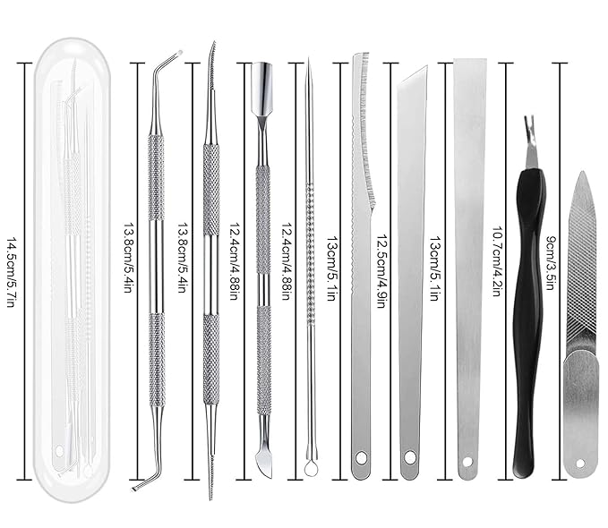 Ingrown Toenail File and Lifters Set, Ingrown Toenail Treatment Pedicure Kit - Image 2
