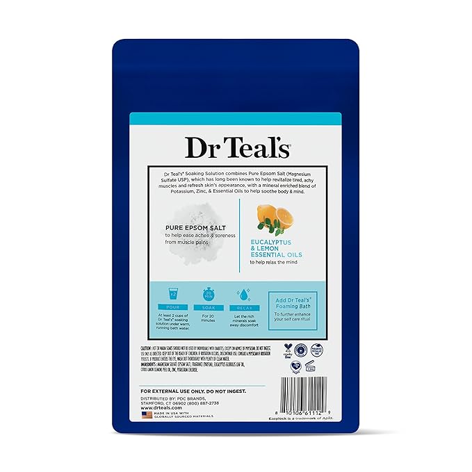 Dr Teal's Epsom Salt Magnesium Soak, Restorative Minerals - Image 10