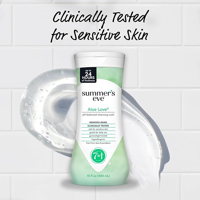 Summer's Eve Aloe Love All-Over Daily Feminine Wash, Gentle pH-Balanced Body - Image 4