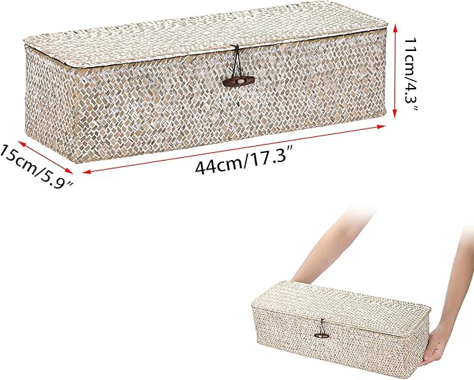 Sumnacon Extended Seagrass Storage Basket - Image 3